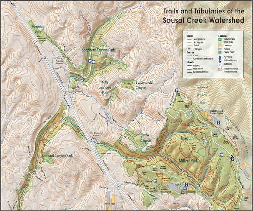 Park Map & Hiking Guide  Friends of Joaquin Miller Park